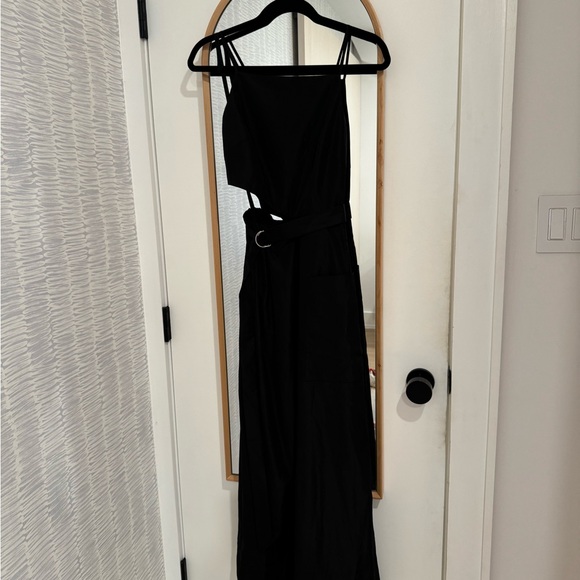 Tibi Black Italian Sporty Nylon Strappy Cutout Dress in Size 2 NWT - Picture 4 of 7